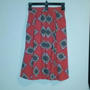 Like New condition LulaRoe orange pleated skirt